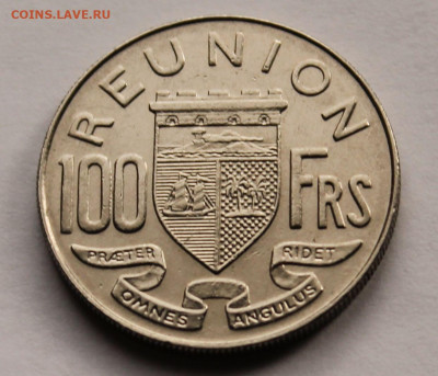 Реюньон Французский 100 франков 1970 Тираж-150 000! Нечастая - 1