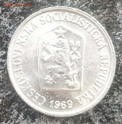 ЧЕХОСЛОВАКИЯ 10 геллеров 1969 UNC с 1РУБ. (с блицем) до 3.12 - IMG_20211130_113524__01