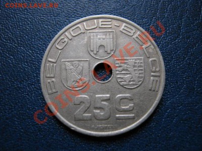 Бельгия 25 сантимов 1938 белая куе-гие до 08.11 в 21.00 М - IMG_1150
