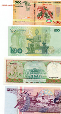 32 иностранные боны UNC на оценку - 2в