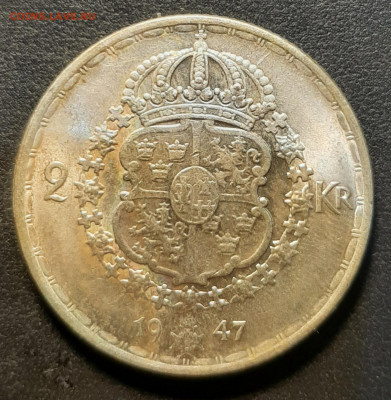 Швеция  2 кроны 1947 до 07.12.21 - 20211202_165956