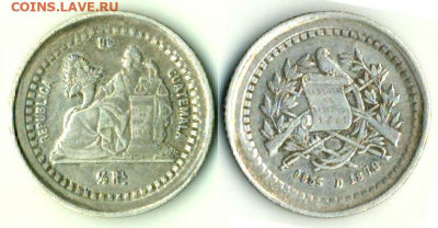 Гватемала - Гватемала 1.2 реала (Medio) 1879 D KM-152