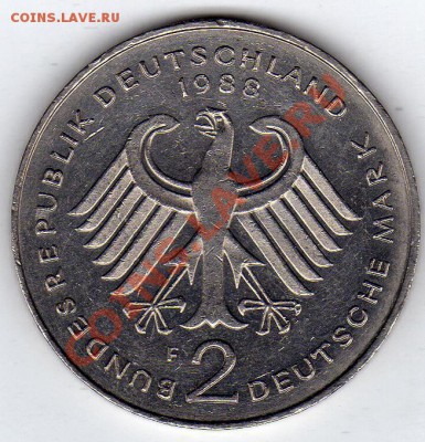 ГЕРМАНИЯ 2 МАРКИ 1988 F Л.ЭРХАРД ДО 07.11.11 В 22.00МСК(755) - img123
