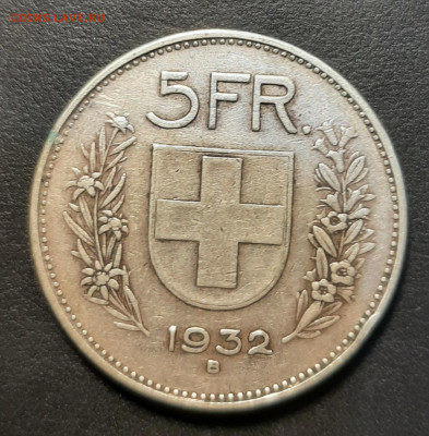 Швейцария 5 франков 1932 до 07.12.21 - 20211128_172623