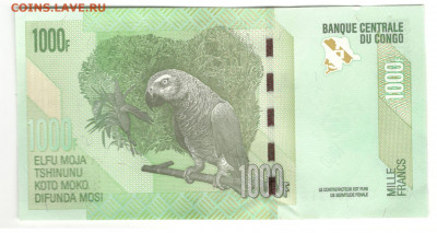 Конго 1000 франков 2013 UNC - Конго 1000 франков Б