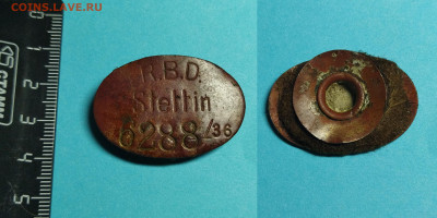 Знак Арфа и клепка "R.B.D. Stettin" Помогите определить - значок рбд