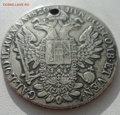Австрия 1 талер 1820 г. А Серебро Отверстие - SAM_1752.JPG