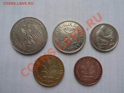набор монет ФРГ - 5 шт. до 10.11.11 - SAM_0158
