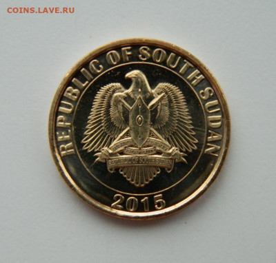 Южный Судан 20 пиастров 2015 г. (Фауна) до 14.12.21 - DSCN1940.JPG