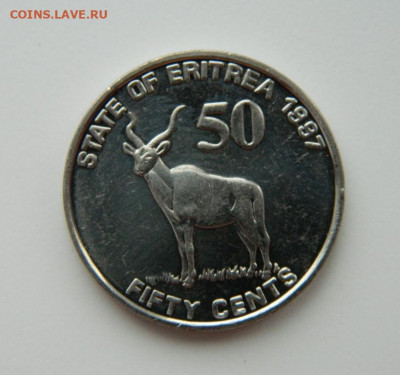 Эритрея 50 центов 1997 г. (Фауна) до 14.12.21 - DSCN1844.JPG