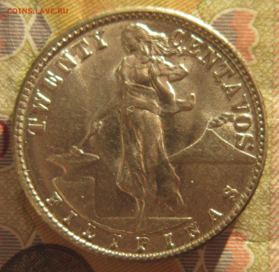 Американские Филиппины 20 сентаво 1944 D. До 15.12 - IMG_2099.JPG