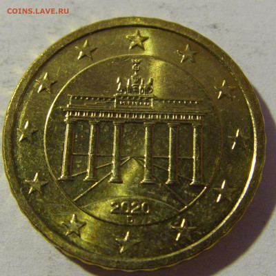 10 евроцентов 2020 D Германия №1 15.12.21 22:00 М - CIMG3255.JPG