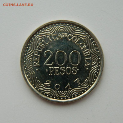 Колумбия 200 песо 2017 г. (Фауна) до 16.12.21 - DSCN1923.JPG