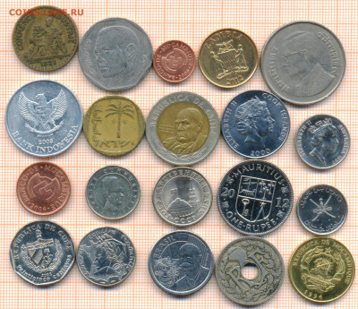 монеты разные 20 штук 3 от 5 руб. фикс цена - лист 3а 001