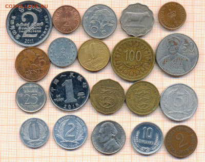 монеты разные 20 штук 4 от 5 руб. фикс цена - лист 4 001