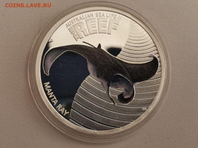 50 центов 2012 Австралия- Манта Рэй, серебро, до 19.12 - Z Манта-1