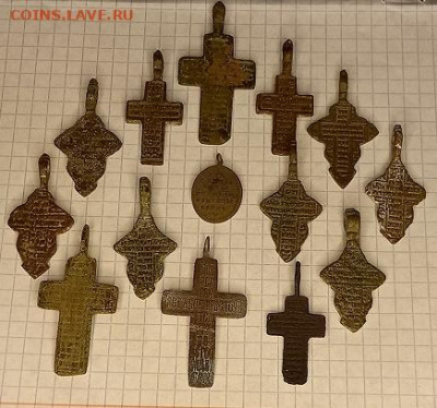 13 крестиков+образок(медь) XVIII-IXX в. до 19.12.2021г - 20211214_194811