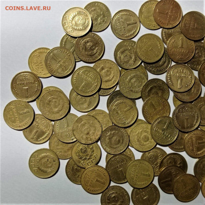 1 копейка раннего СССР (74 монеты). До 19.12.21 в 22.00 - 2