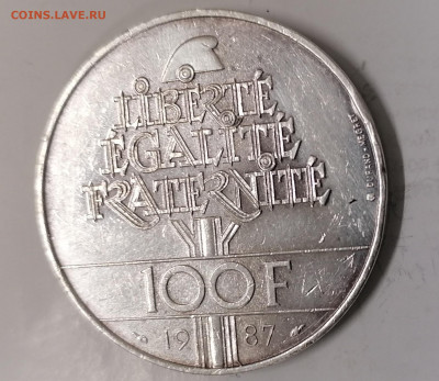 100 франков Франции 22-00 19.12.21 - IMG_20211215_200400