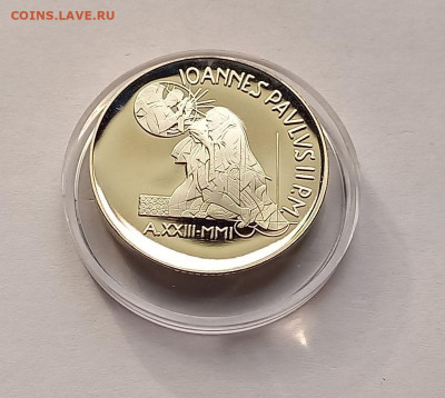 Ватикан 5 000 лир 2001. Серебро. Тираж - 16 000 шт. - 4