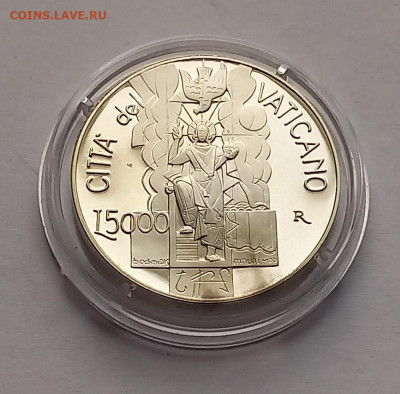 Ватикан 5 000 лир 2001. Серебро. Тираж - 16 000 шт. - 2