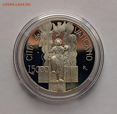 Ватикан 5 000 лир 2001. Серебро. Тираж - 16 000 шт. - 1