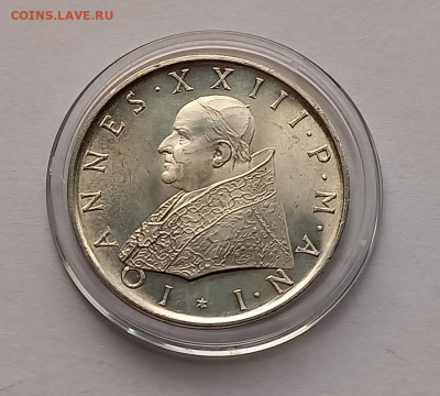 Ватикан 500 лир 1959. Серебро. Тираж - 25 000 шт. - 9