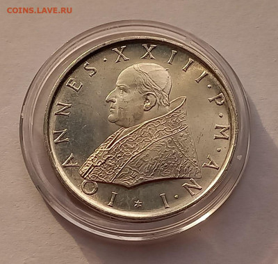 Ватикан 500 лир 1959. Серебро. Тираж - 25 000 шт. - 7