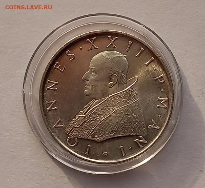 Ватикан 500 лир 1959. Серебро. Тираж - 25 000 шт. - 6