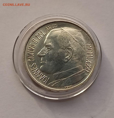 Ватикан 500 лир 1981. Серебро. Тираж - 170 000 шт. - 7