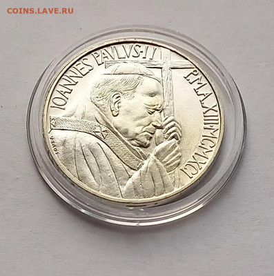 Ватикан 500 лир 1991. Серебро. Тираж - 40 000 шт. - 12