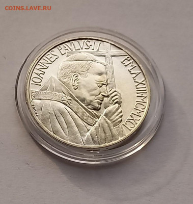 Ватикан 500 лир 1991. Серебро. Тираж - 40 000 шт. - 9