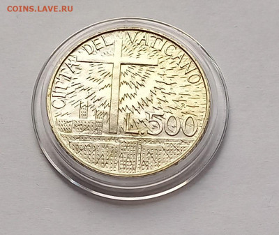 Ватикан 500 лир 1991. Серебро. Тираж - 40 000 шт. - 6