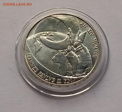 Ватикан 500 лир 1992. Серебро. Тираж - 40 000 шт. - 3