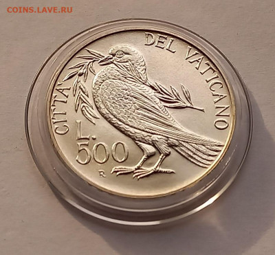 Ватикан 500 лир 1993. Серебро. Тираж - 32 000 шт. - 1