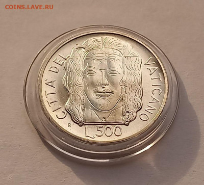 Ватикан 500 лир 1998 Серебро. Тираж - 18 000 шт. - 1