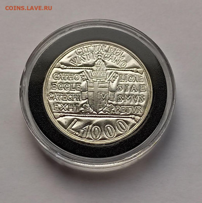 Ватикан 1000 лир 1993. Серебро. Тираж - 41 000 шт. - 8