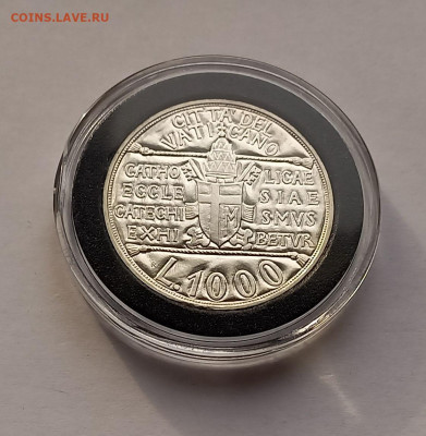 Ватикан 1000 лир 1993. Серебро. Тираж - 41 000 шт. - 6