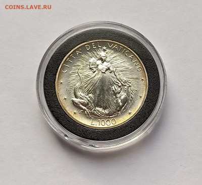 Ватикан 1000 лир 1995. Серебро. Тираж - 32 000 шт. - 3