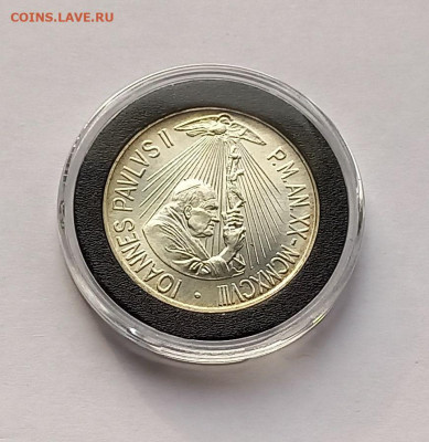 Ватикан 1000 лир 1998. Серебро. Тираж - 28 500 шт. - 5