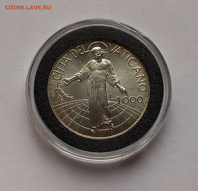 Ватикан 1000 лир 1998. Серебро. Тираж - 28 500 шт. - 1
