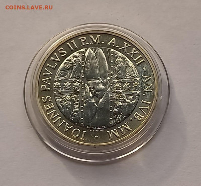 Ватикан 1000 лир 2000. Серебро. Тираж - 28 500 шт. - 1