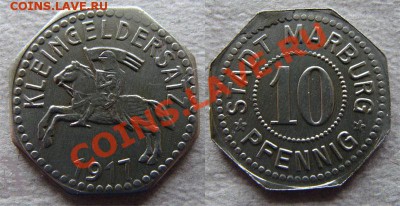 - Германия- Марбург 10 пфеннигов 1917 - до 09.11.11 в 22 - 10 1917