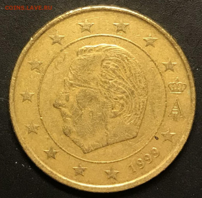 50 евро центов 1999 Бельгия король до 21.12.2021 22:00 МСК - IMG_0994.JPG
