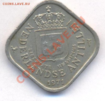 Нид. Антильские о-ва 5 центов 1971 г.До 8.11.11 г. 21-00 МСК - Антиллы 71