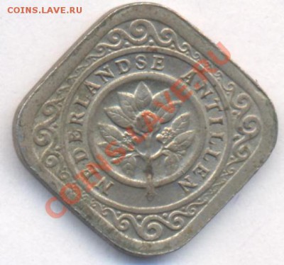 Нид. Антильские о-ва 5 центов 1970 г. До 8.11.11 г. 21-00 МС - Антиллы.1