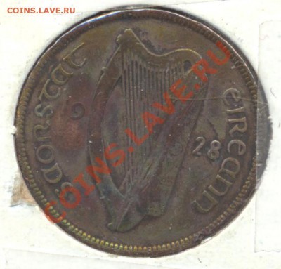 Ирландия пенни 1928 г.До 8.11.11 г. 21-00 МСК. - Ирландия