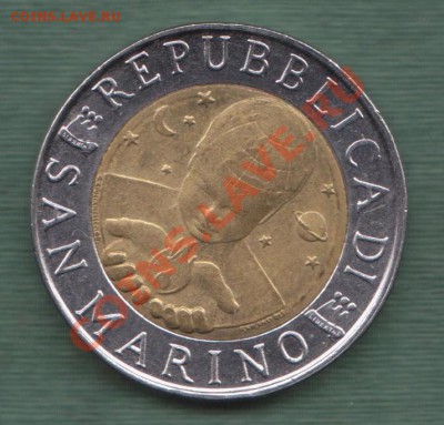 Сан Марино , Биметалл 500 Лир 1996 (08.11) - s7
