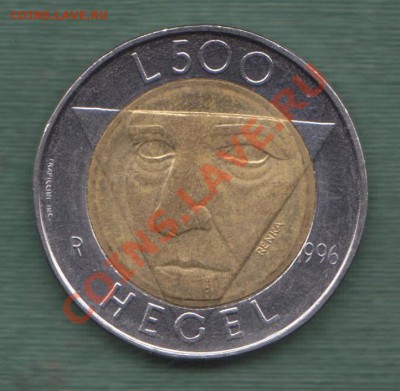 Сан Марино , Биметалл 500 Лир 1996 (08.11) - s8