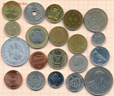 монеты разные 20 штук 13 от 5 руб. фикс цена - лист 13а 001